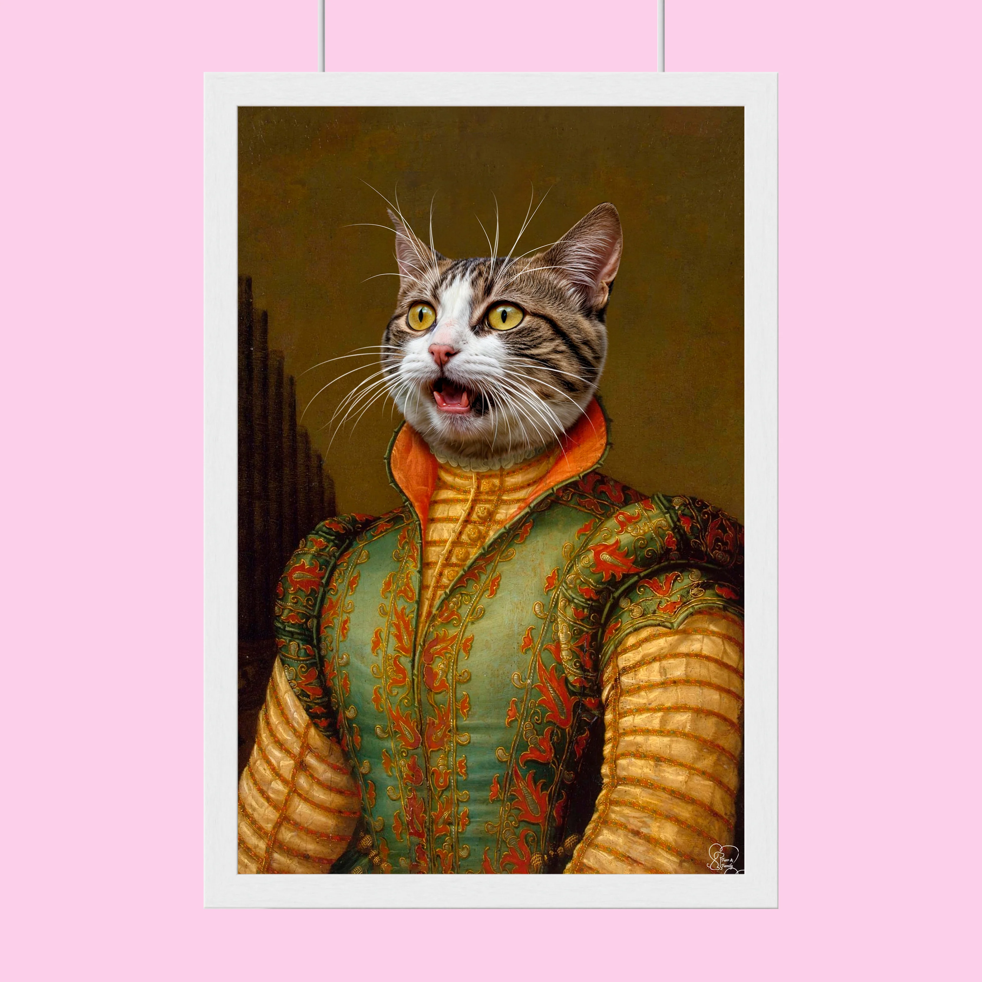 Regal Renaissance Pet Portrait – Custom Pet Canvas